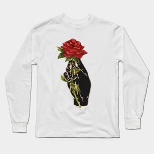 Rose - Gilded Hand Series - Dark Long Sleeve T-Shirt